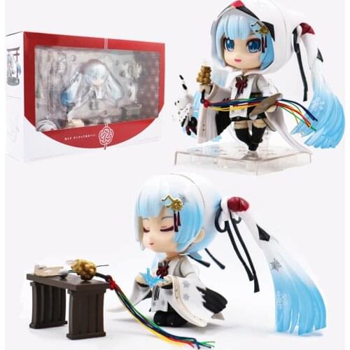 Funny Joy Anime Q Version Hatsune Miku Halloween 2018# MIKU Witch Figures Toys Girls PVC Figure Model Toys Girl Birthday