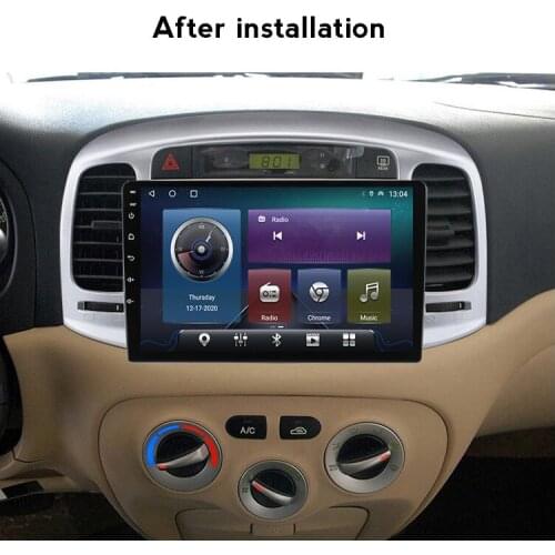 AUTO Carplay Android 11 4G Car Multimedia For Hyundai Accent 2006 2007 2008 2009 2010 2011 Radio Screen Headunit BT Stereo Audio