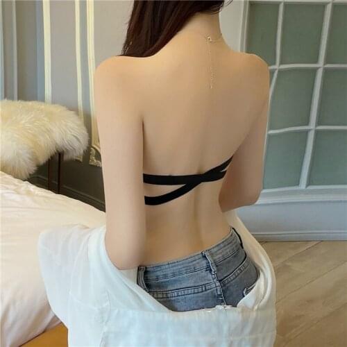 Seamless Tube Tops Women One Piece Invisible Bra Intimates Strapless Bustier Bandeau Breathable Wrapped Chest Underwear