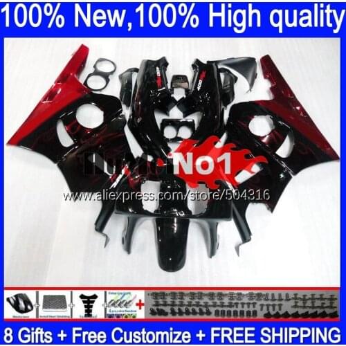 CBR400RR For HONDA CBR 400RR 400 RR 94 95 96 97 98 99 137MC.3 NC29 CBR400 RR 1994 1995 1996 1997 1998 1999 Fairing red flames