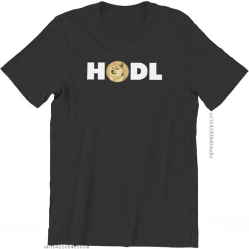 Bitcoin Cryptocurrency Art Dogecoin Hodl Tshirt Camisas Graphic Men Classic Mens Camisa Streetwear Cotton Harajuku T Shirt
