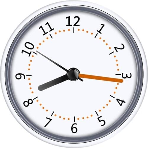Quality Mini Shower Clock Waterproof IP24 Wall Clock Suction Cup Bathroom Clock Acrylic Face Suction Clock for Shower Washroom