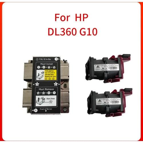 For HP DL360 G10 CPU Kit Cooler Heatsink 867650-001 873588-001 872452-001 Cooling Fan 873580-001 867653-001 875283-001 Original