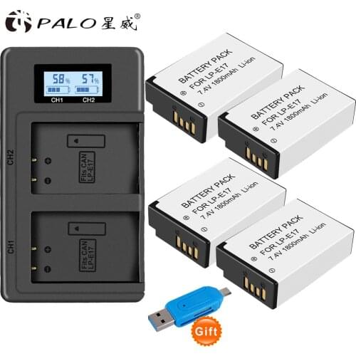 LP E17 LP-E17 LPE17 E17 1800mAh Lithium Li-ion battery for Canon EOS M3 M5 M6 200D 750D 760D 800D T6i T6s 8000D Kiss X8i