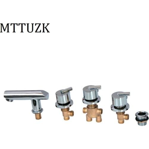 MTTUZK hot cold water Solid Brass switch valve for Bathtub faucet shower mixer, bathtub set faucets ,Bath faucet control valve