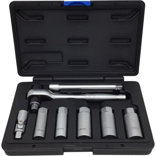 Spark Plug Removal Tool Set 14 16 18 19 21 Universal Spark Plug Sleeve Torque Wrench