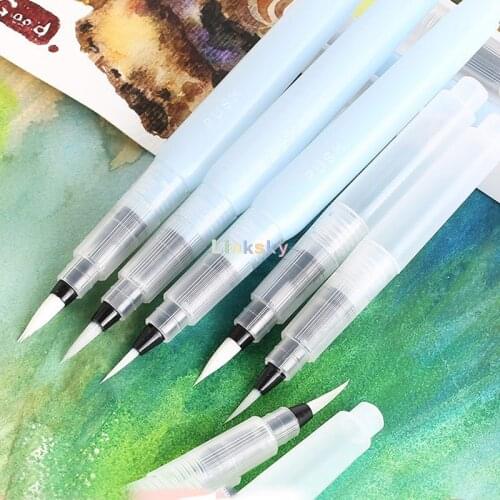 Water Brush Pen Set , 3-Pack Water Brush, Waterbrush, Self Moistening Calligraphy Watercolor Pen Water Brush Koi Tank SAKURA