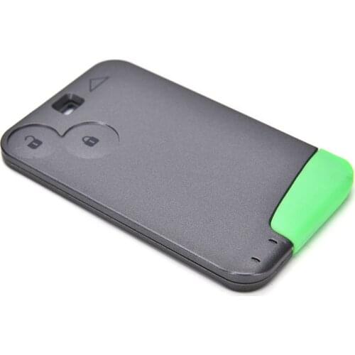 New Replacement 2 Button Key Card Shell / case + blank Blade FOR Renault Laguna