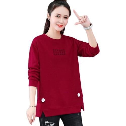 New Spring Autumn High-end Sweatshirt Women Korean Loose Long-sleeve Casual Sweater Plus Size Womens Pullover Sportswear 4XL