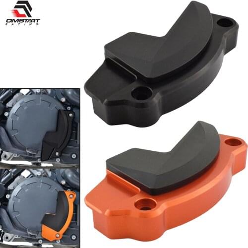 QMSTART Racing Right Engine Cover Clutch Guards Crash Pad Slider Protector For KTM Adventure 1050 1090 1190 Super ADV 1290 R/S/T