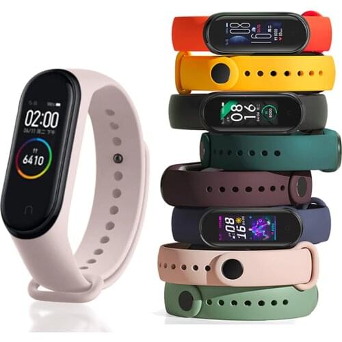 Strap for Mi Band 3 4 5 6 Bracelet for Mi Band 4 5 Strap Silicone Sport Watchband for Xiaomi Band 6 3 Replacement Wristband