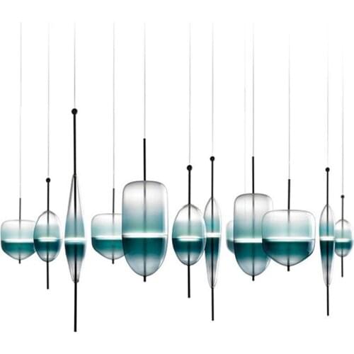 Nordic led stone hanging lights luminaire suspendu pendant lamp kitchen fixtures living room pendant light dining room light