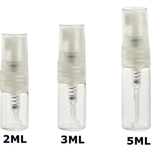10pcs Refillable 2ml 3ml 5ml Mini Portable Glass Spray Bottle Empty Perfume Glass Bottles Perfume Atomizer Travel Accessories