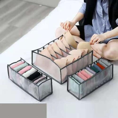 Storage Storage Box Underwear Collapsible Storage Box Panties Socks Bra Wardrobe Storage Box Drawer Washable Ladies Storage Box