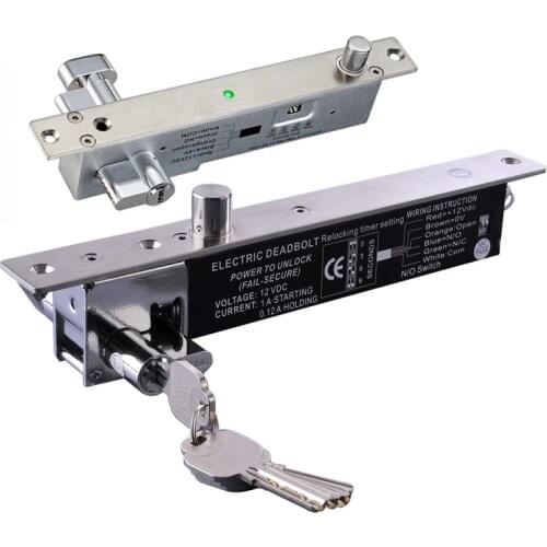 6 wires Electric Lock Magnetic Output with Time delay DC12V Mortise Door Lock Fail Safe fail Secure Bolt Mortise Door Lock NC/NO