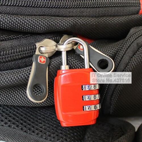 1PCS 3 Digit Combination Password Padlock Travel Luggage Zipper Bag Suitcase Cabinet Drawer Padlock 800113
