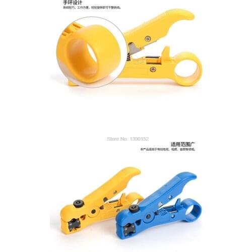 By dhl or ems 100pcs Universal Cable Wire Jacket Stripper with Cable Cutter Stripping Scissors Strips outer
