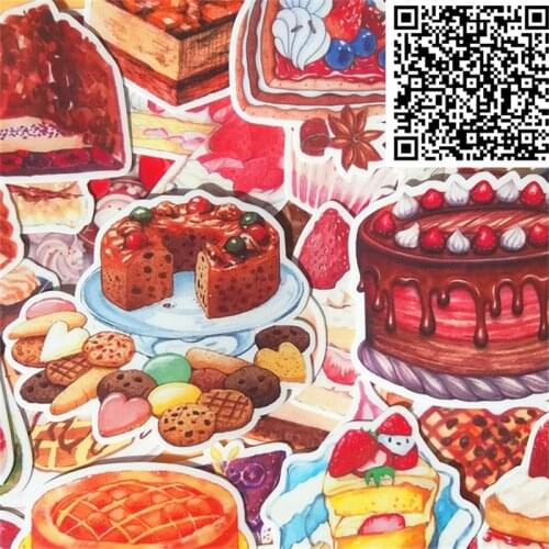 26 pcs Creative Delicious cake gourmet Scrapbooking Stickers /Decorative Sticker decoration /paper stickers