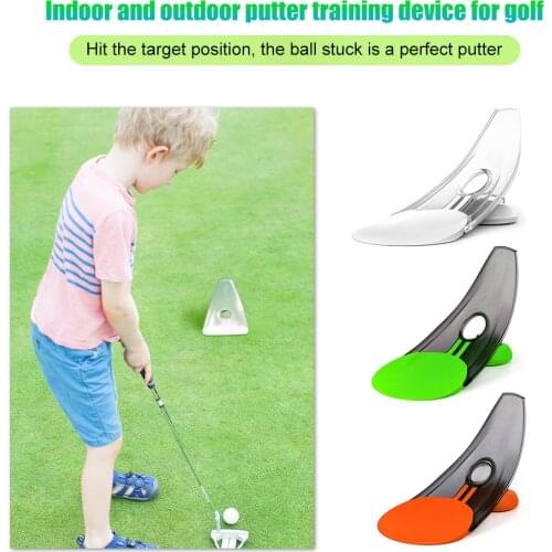 Golf Accessories Putting Green Fork Golf Pressure Putt Trainer Office Home Putt Aim Practice Putting Golf Training