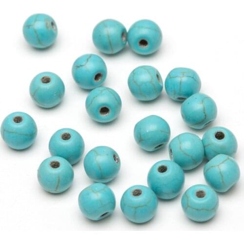 50/100Pcs Colors Round Loose Spacer Seed Natural Stone Beads For Jewelry Making Diy Gift Bracelet Necklace Accessories Wholesale