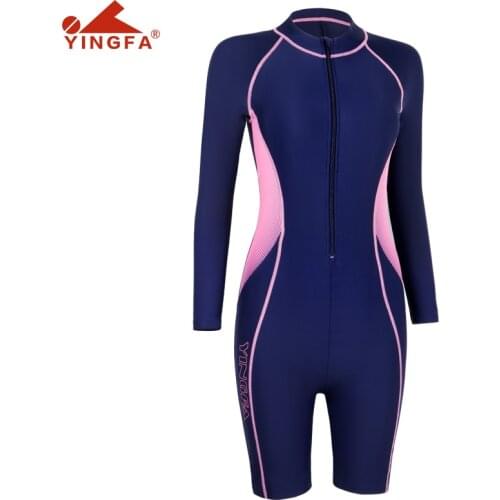 Black and Print One Piece Swimsuit Long Sleeve Swimwear Women Bathing Suit Retro Swimsuit Vintage One-piece Surfing Swim Suits