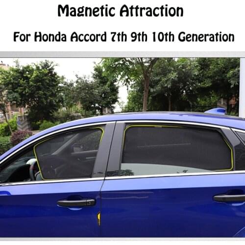 For Honda Accord 2004~2007 2013~2017 2018~2020 Car Sunshield Window Sun Visors Sunshade Gauze Mesh 7th 9th 10th Generation Style