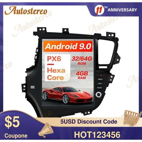 12.9 Inch For KIA Optima For KIA K5 2010-2013 Android 9.0 Tesla Style Stereo HeadUnit Multimedia Player Auto Radio Tape Recorder