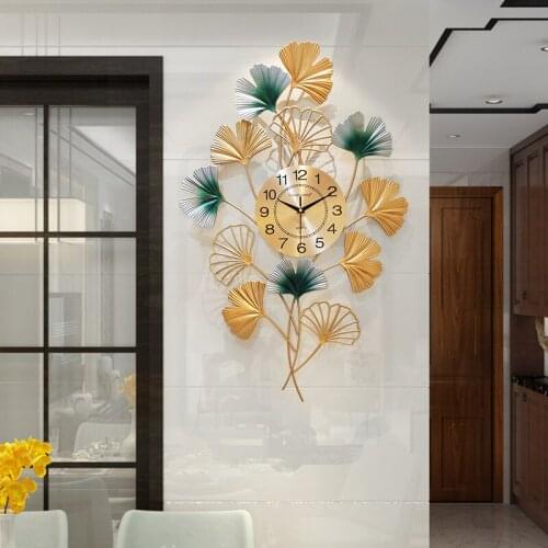 Creative Luxury Wall Clock Living Room Bedroom Decor Large Digital Wall Clock European Style Iron Material Inside Size 21cm