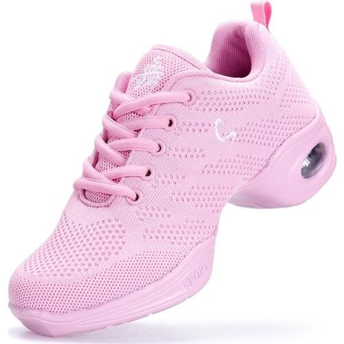 Women Casual Sport Shoes Fashion Dance sneakers Weave Air Mesh Sneakers Black White Non Slip Footwear Breathable Jogging