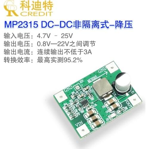 Mp2315 Module DC-DC 3A Adjustable Step-down Regulated Power Supply Module Step-down Board Wide Voltage Input