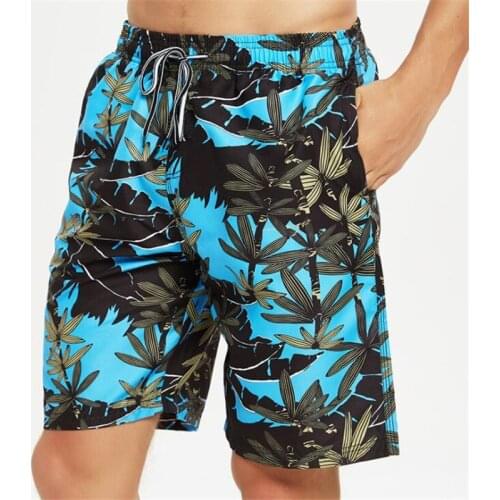Men Beach Shorts Summer Swimming Trunks Male Swimwear Quick Dry Breathable Loose Board Shorts
