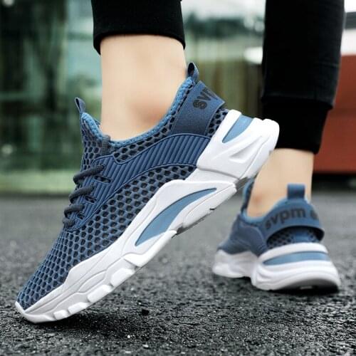 2021 Summer Men Shoes Sneakers Lace-Up Men Fashion Shoes Mesh Breathable Casual Shoes Brand Men Sneakers Summer Flats Zapatos