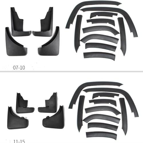 Car Fender Flares for Jeep Compass 2008-2015 Arch Wheel Eyebrow Protector/mudguard Sticker