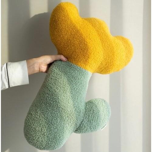 50cm Flower Pillow Tulip Toy Sleeping Pillow Comfortable Soft Bed Sofa Cushion Xmas Gifts For Child Cartoon High Quality Yellow