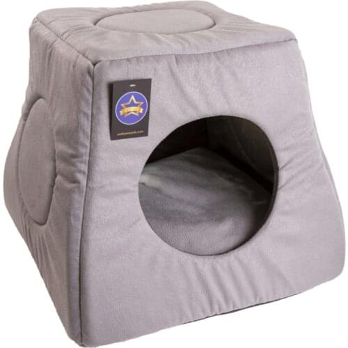 Gray Three Function Cat Bed