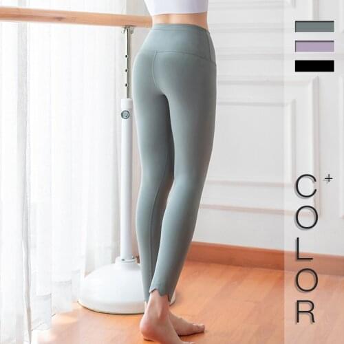 High Waist Fitness Pants Naked Sense Yoga Pants Hip Lifting Retracting Show Thin Running Sexy Sports Ankle Length Pants
