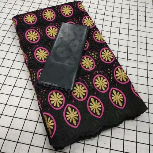 SJ Lace African Bazin Riche Fabric 2021 High Quality Guinea Bazin Brode Nigerian Lace Embroidery Swiss voile Lace Fabric T1-91