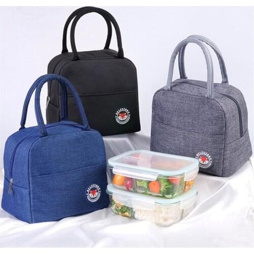 Thickened Aluminium Foil Handbag for Office Staff Student’s Mess Tin Portable Oxford Lunch Box Waterproof Thermal Bag F473