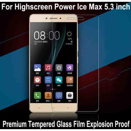 Ultra-thin Tempered Glass Film for Highscreen Power Ice Max 5.3 inch LCD Screen Protector LCD Explosion-proof pelicula de vidro