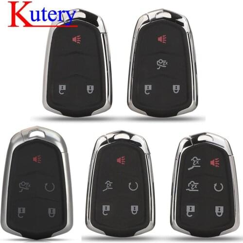 Kutery Smart Keyless Entry Remote Car Key Case Shell for Cadillac XTS CTS CT6 ATS SRX Escalade ESV, Fob 3/ 4/ 5/ 6 Buttons