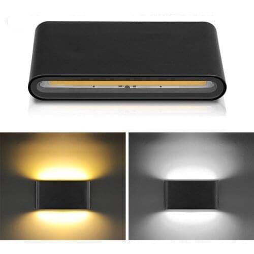 Waterproof Outdoor Wall Lamp 6W 12W LED Source Up And Down Lighting Modern Minimalist Indoor Outdoor Engineering Porch Garden Li