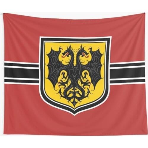 Youjo Senki Saga of Tanya the Evil Empire Flag Tapestry Home Decor Hippie Wall Hanging Tapestries Beach Towel Yoga Mat Blanket