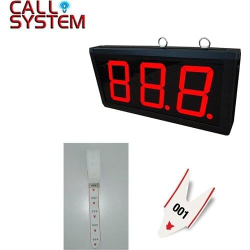 1pc 3-digit display K-403 with 2pcs ticket dispenser paper roll Wireless queue management system