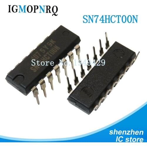 10pcs 74HCT00N DIP-14 SN74HCT00N DIP14 74HCT00 DIP new