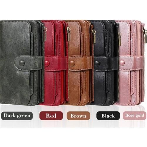 10pcs/lot Luxury Flip Card Case Removable Multifunctional Wallet leather Case For Samsung S21/ S21Ultra/s21 PLUS/Note 20 Ultra