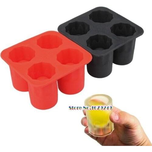 100pcsx Silica gel Bar Party Drink Ice Tray Cool Shape Ice Cube Freeze Mold Ice Maker Mould You can eat a cup 4-Cup Ice mold cup