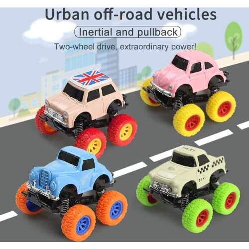4 Styles Classic Mini Pull Back Alloy Taxi Car Model Toy Inerial Gliding Vehicle Educational Toy for Boy Kids Diecast