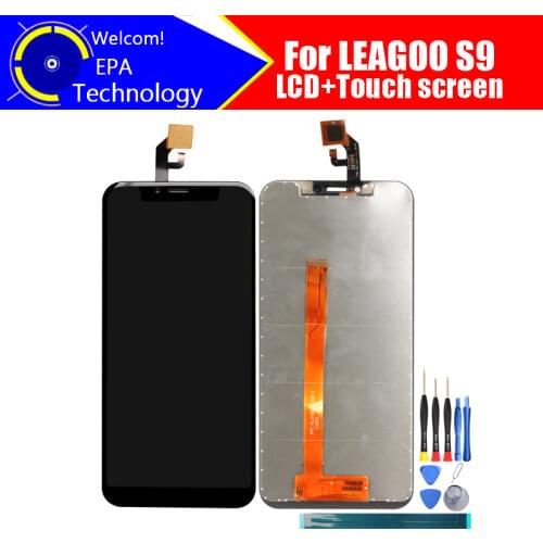 5.84 inch LEAGOO S9 LCD Display+Touch Screen Digitizer Assembly 100% Original New LCD+Touch Digitizer for LEAGOO S9+Tools