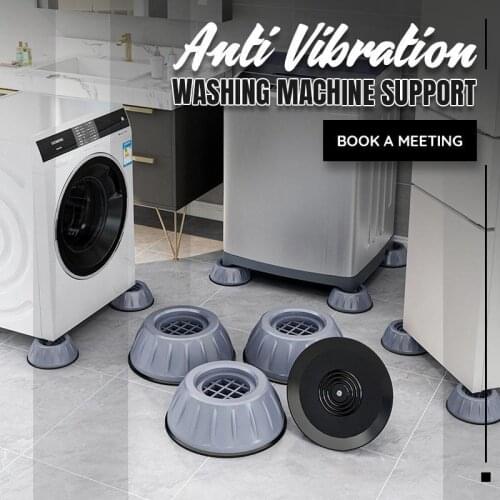 4PCS/Set Anti Vibration Washing Machine Support Anti-slip Raise Height Feet Pads Shock Noise Cancelling Machine Support
