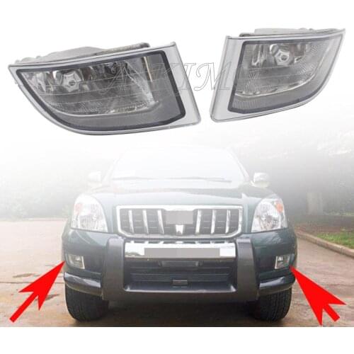Car Day Time Running Lights Front Bumper Left/Right Side Fog Light Fog Lamp DRL For Toyota PRADO 120 Series 2700 LC120 2002-2008